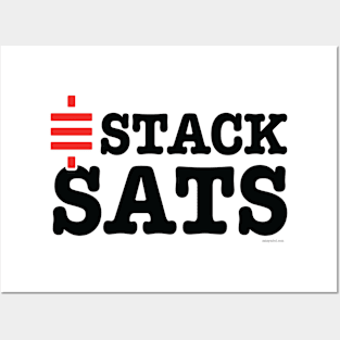 I (sat symbol) STACK SATS (light) Posters and Art